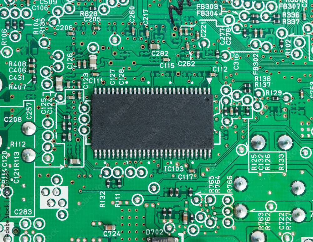 Electronic circuit for pattern and background. Electronic circuit for pattern and background.