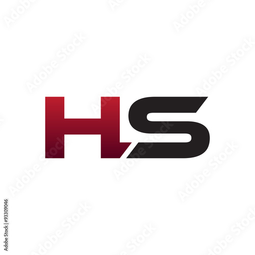 modern initial logo HS