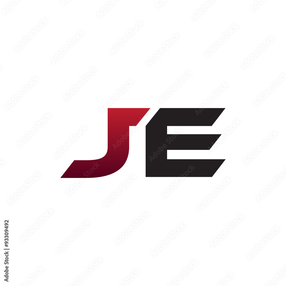 modern initial logo JE modern initial logo JE
