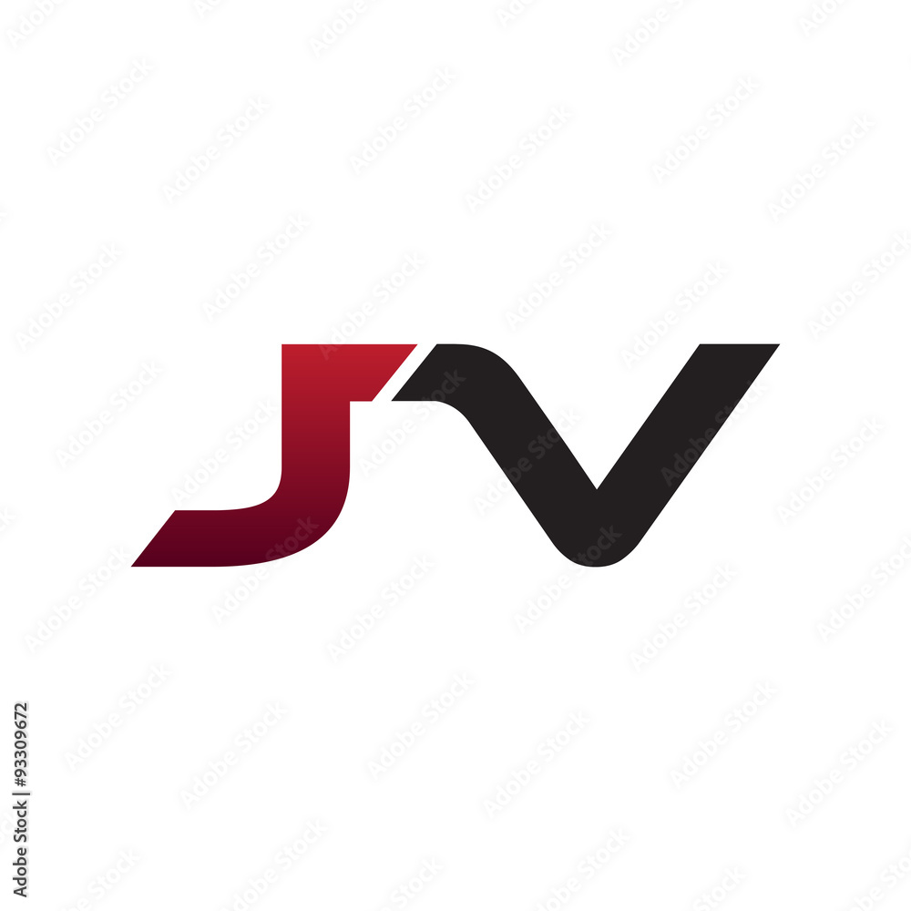 modern initial logo JV modern initial logo JV