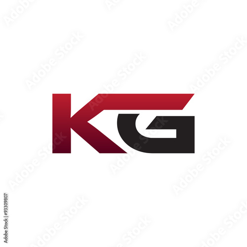 modern initial logo KG