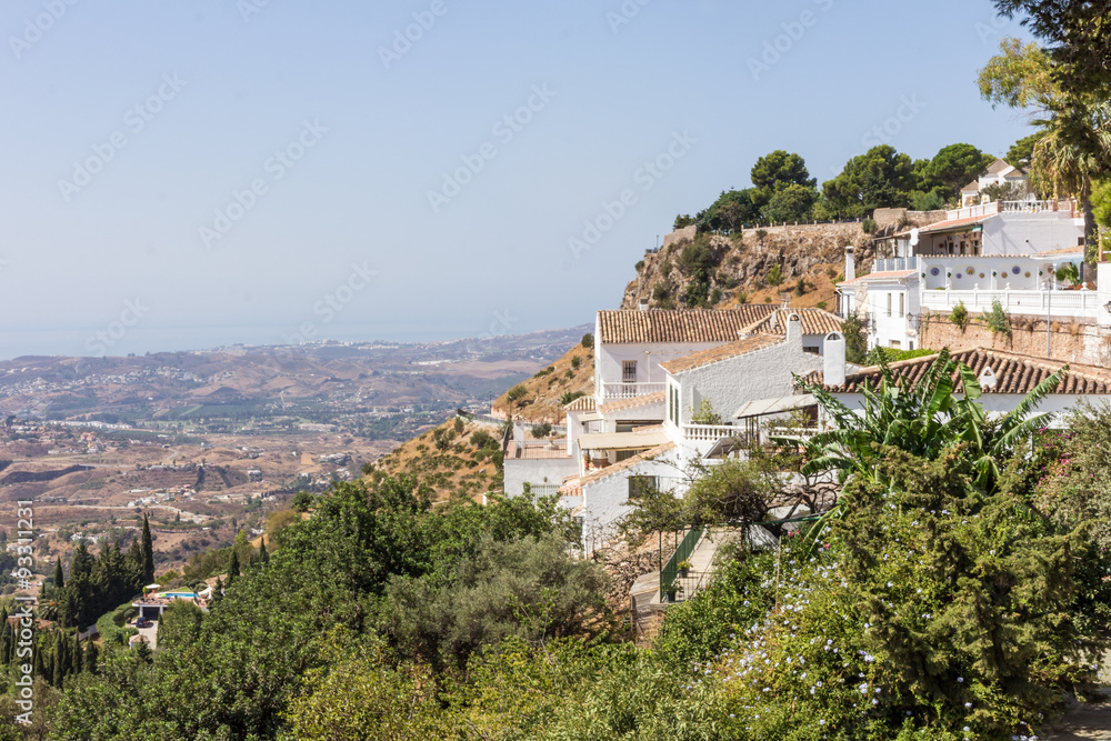 View from Mijas, Andalucia, Spain dwn to the coast