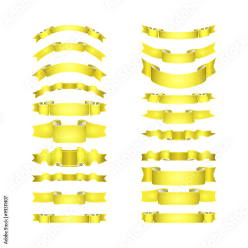 vector ribbons set