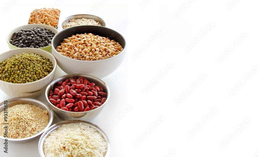 Different kinds of Grains, five grains Different kinds of Grains, five grains