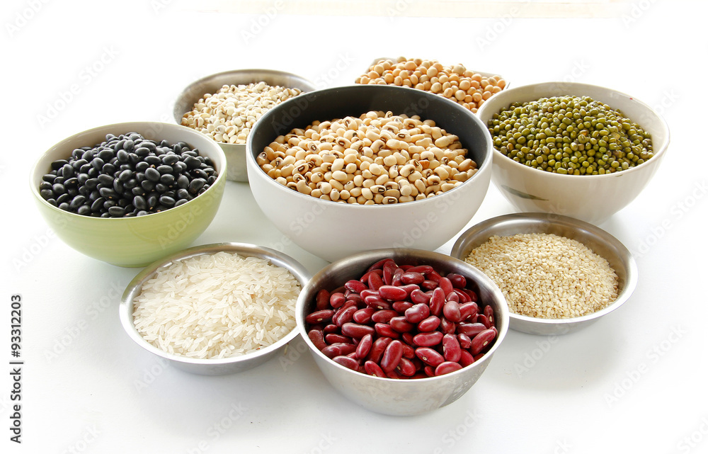 Different kinds of Grains, five grains Different kinds of Grains, five grains