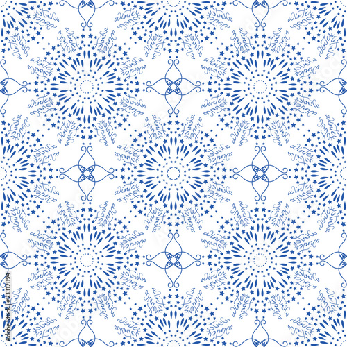 Seamless mandala pattern in moroccan arabic style