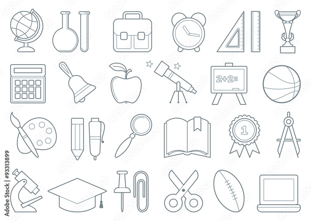 Education icons Education icons