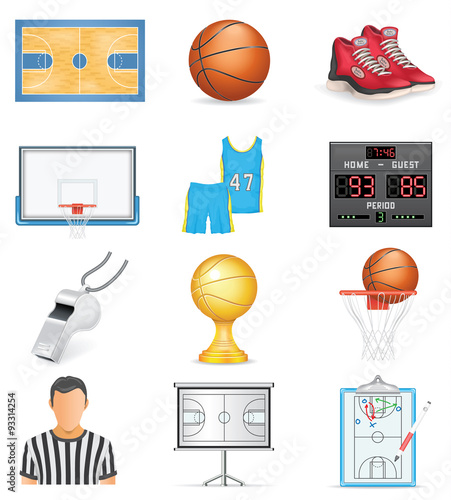 Basketball Icon Set
