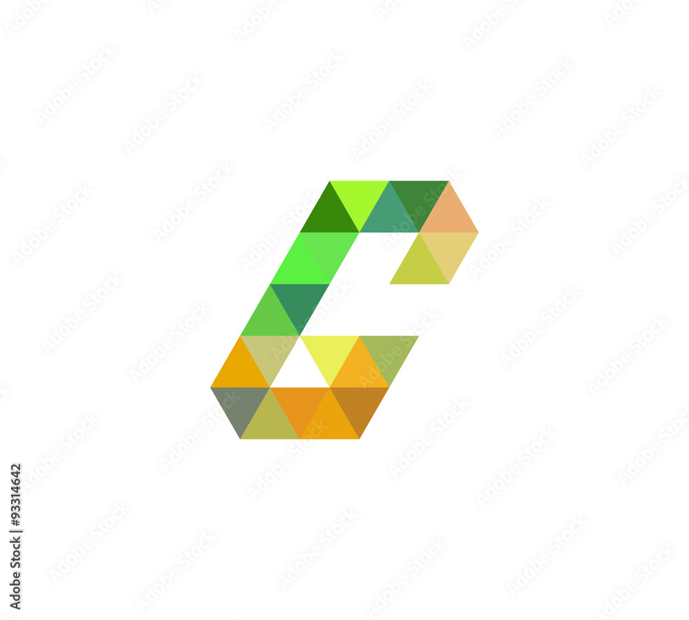 retro triangle letter logo G retro triangle letter logo G