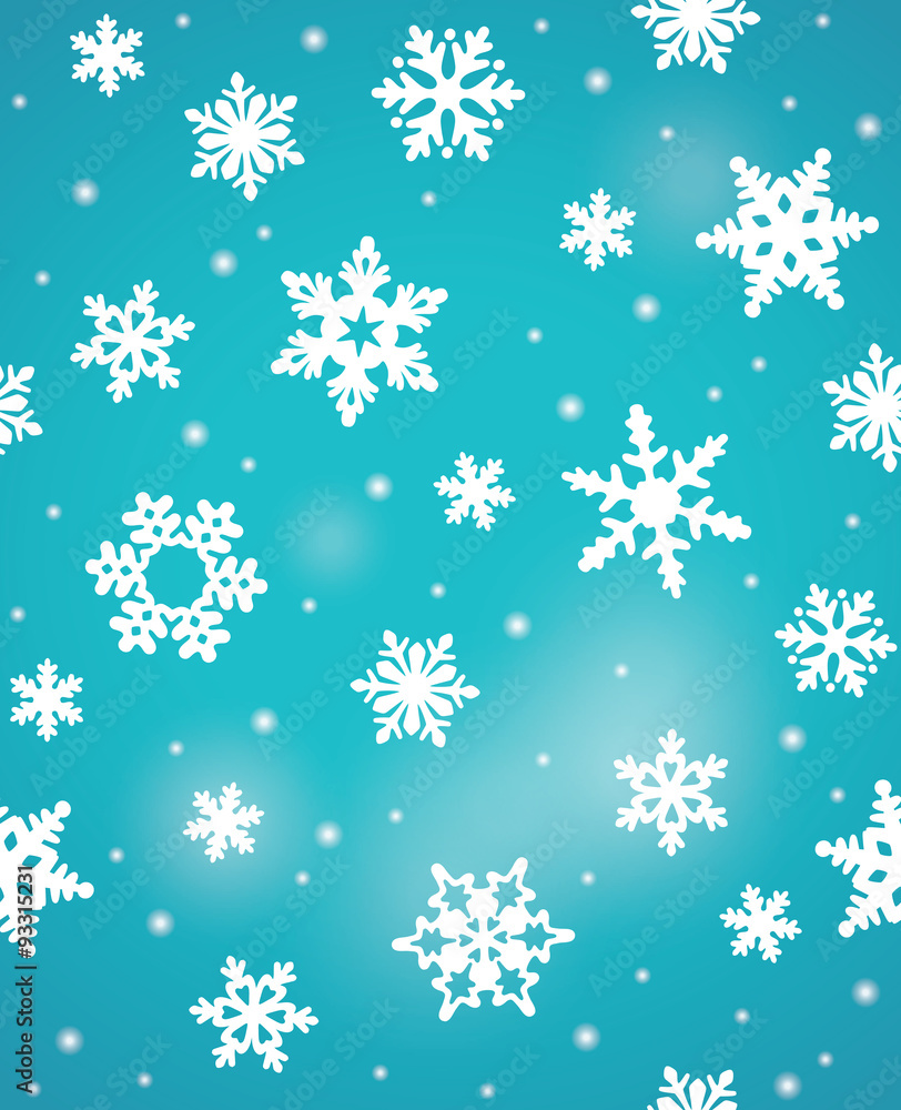 Winter seamless pattern with snowflakes Winter seamless pattern with snowflakes