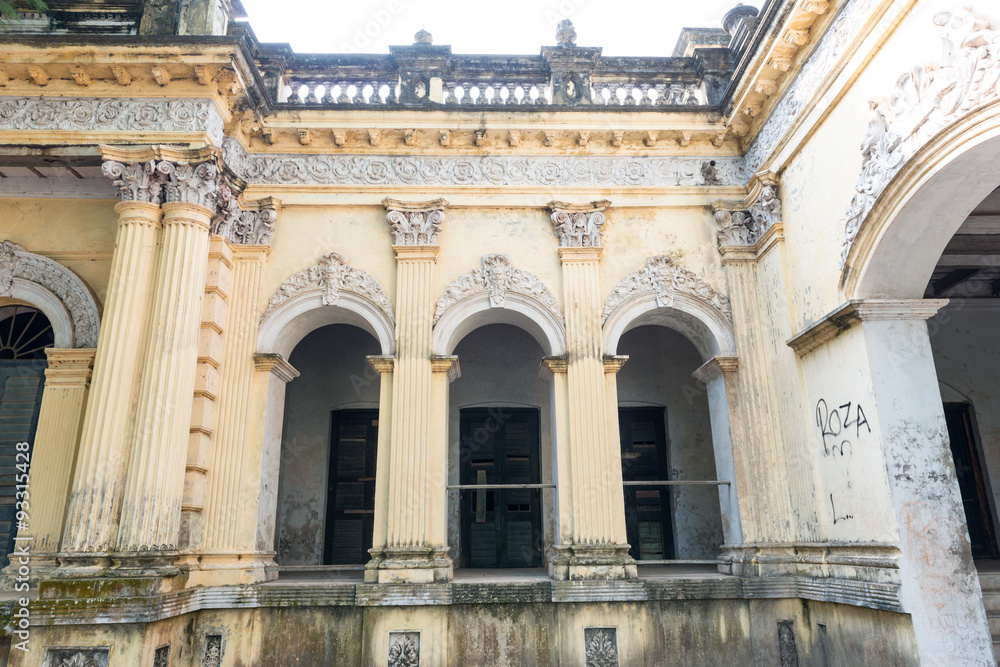 Natore, Bangladesh - September 29, 2015: Natore Rajbari (also known as Pagla Raja's Palace, Natore Palace) was a prominent royal palace in Natore, Bangladesh. 