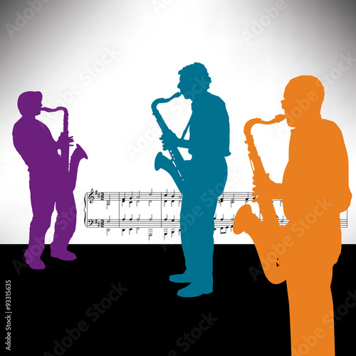 Three Sax Players
