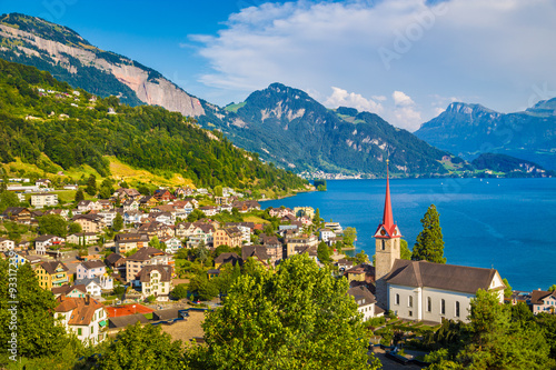 Town of Weggis at Lake Lucerne, Switzerland © JFL Photography