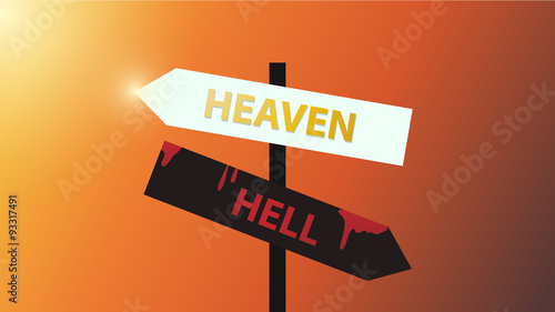 direct sign to hell or heaven