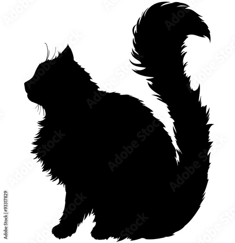 silhouette cat
