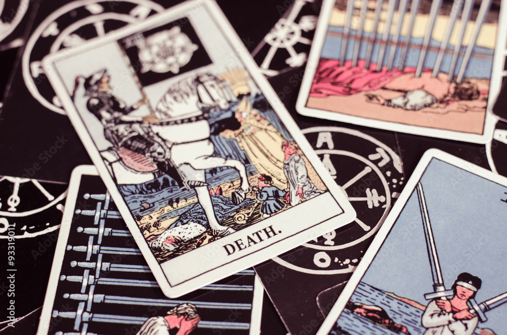 The Tarot - Card of Death and Other Cards.