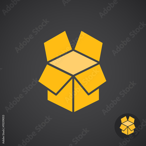 Golden box icon