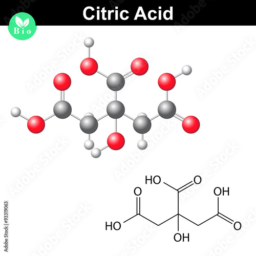 Citric acid molecule