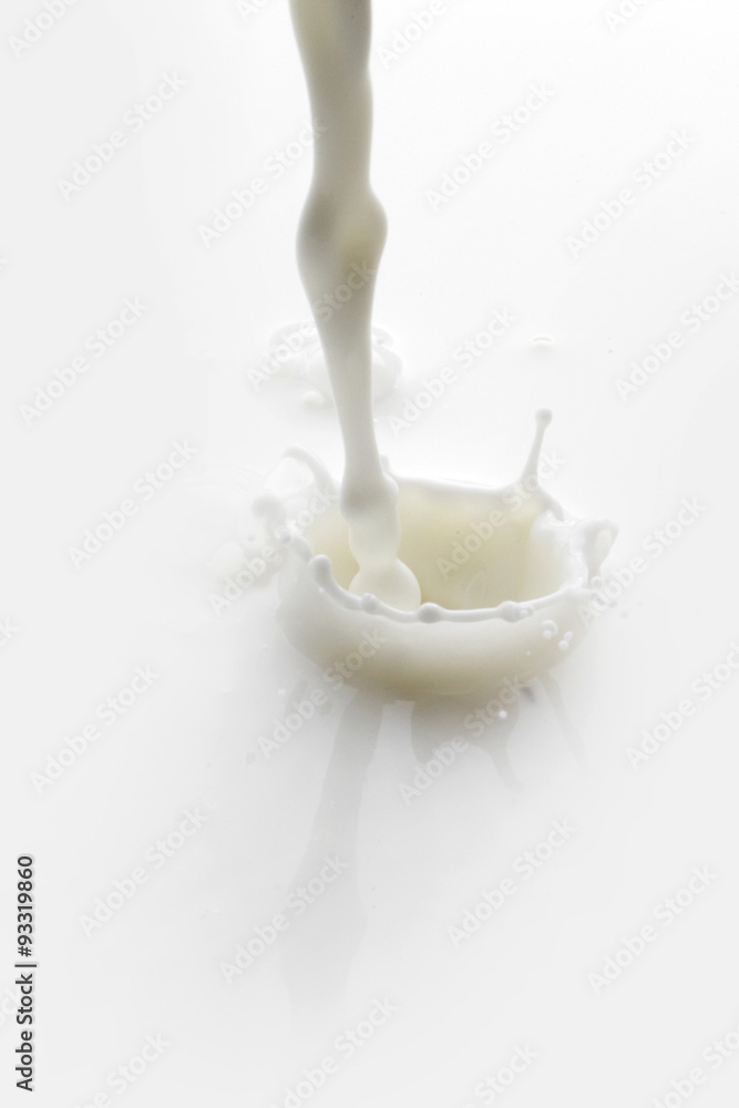 Pouring milk splash Pouring milk splash