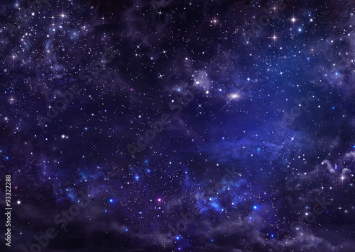 starry night sky deep outer space