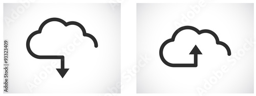 upload download cloud icon