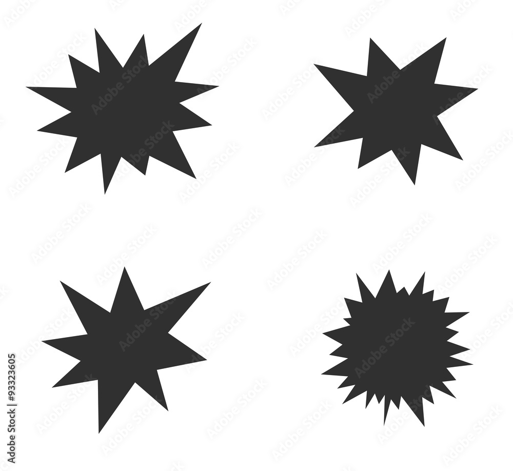 starburst splash star icon - obrazy, fototapety, plakaty 