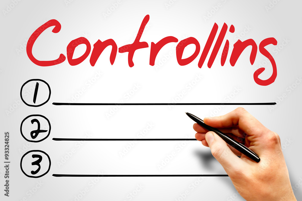 Controlling blank list, business concept Controlling blank list, business concept