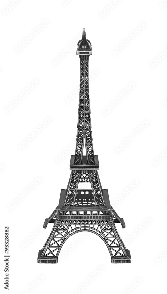 Eiffel tower isolated.