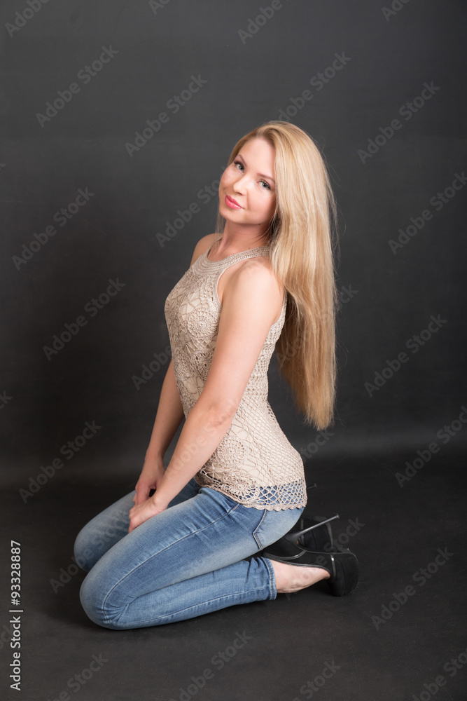 portrait of a beautiful blond woman portrait of a beautiful blond woman