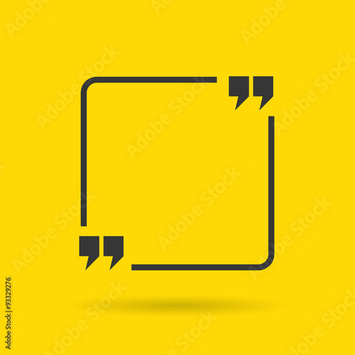Blank quote text bubble