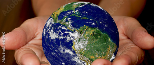 Earth in the hands of