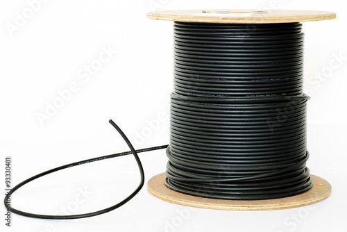 Slika na platnu Roll of outdoor RG6 signal shielded cable
