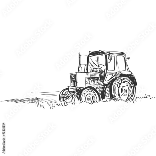 doodle tractor