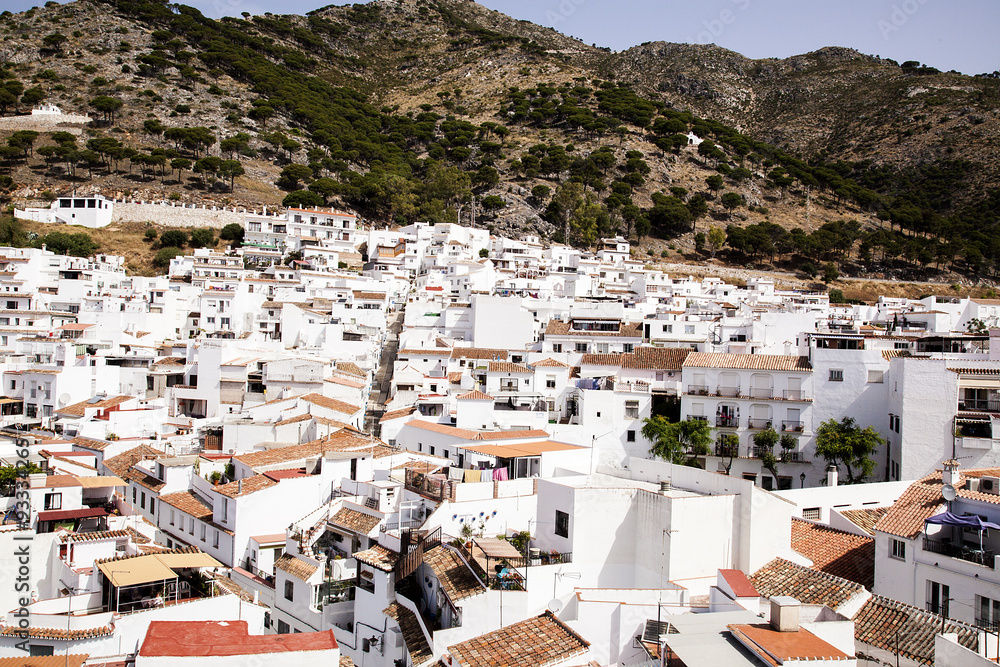 Mijas pueblos blancos en Andalucía.