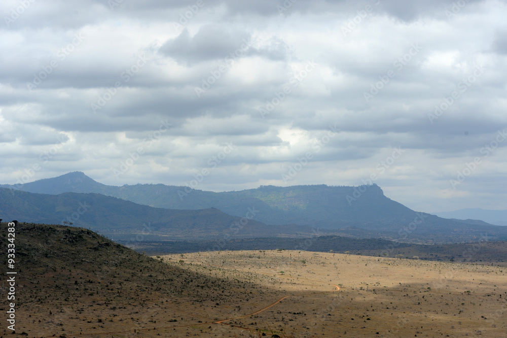 Landscape in Tsavo National Park, Kenya