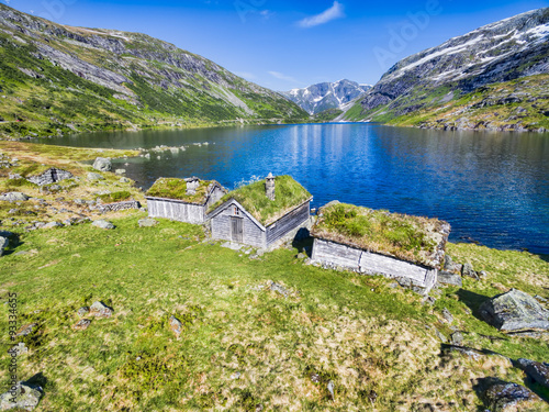 Old norwegian huts #93334655