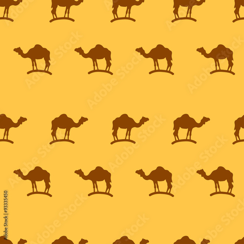 Camel seamless pattern background