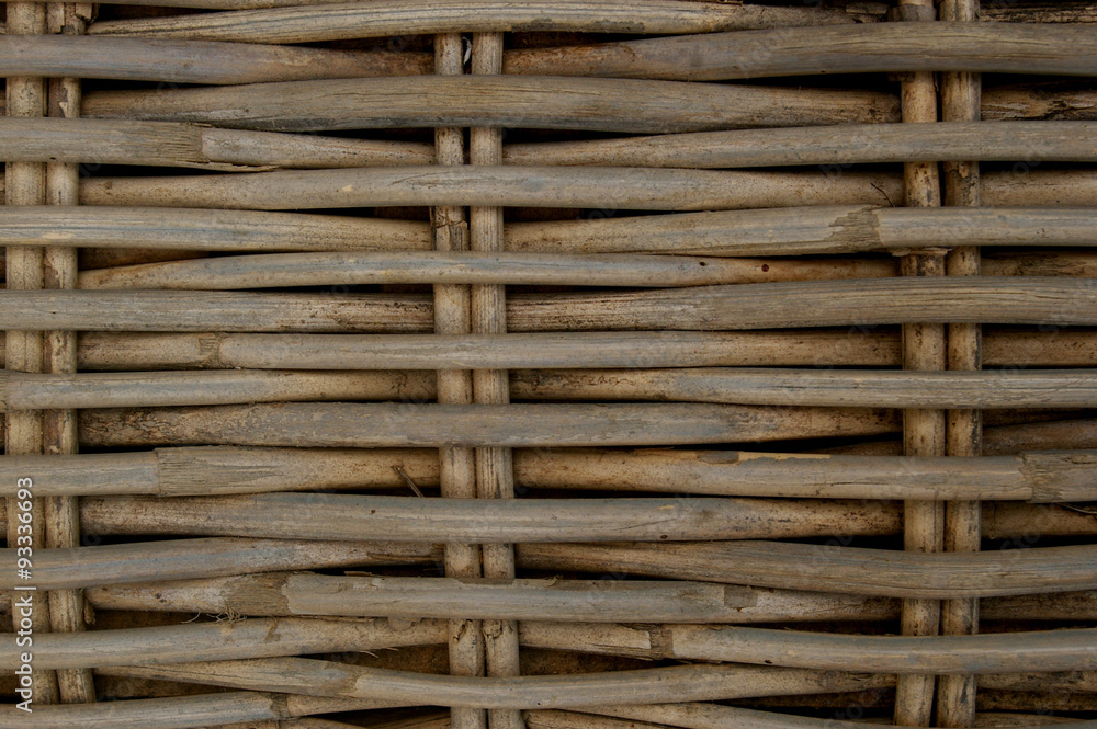 Basket weave texture made with sticks Basket weave texture made with sticks