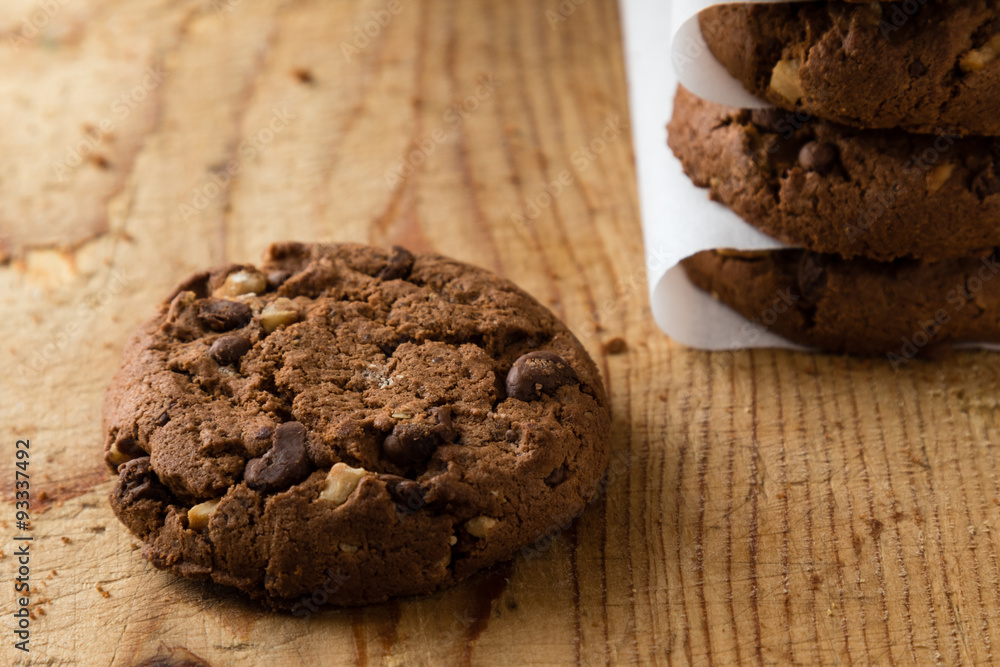 Fototapeta premium chocolate biscuit cookies