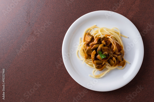 champignon mushroom spagetti