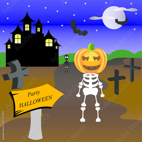 Party halloween skeleton