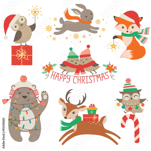 Cute Christmas animals