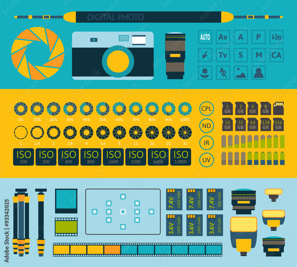 Photo infographics set, part one Photo infographics set, part one