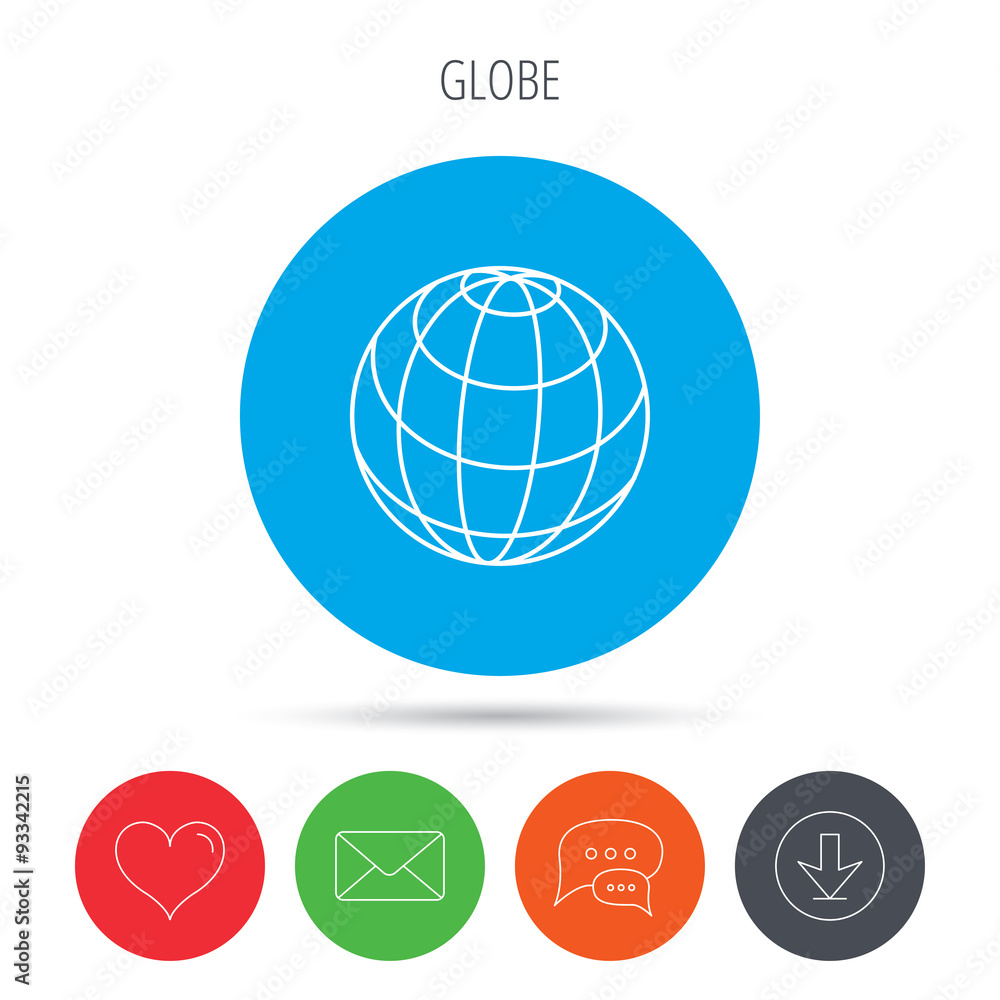 Globe icon. World travel sign. Globe icon. World travel sign.