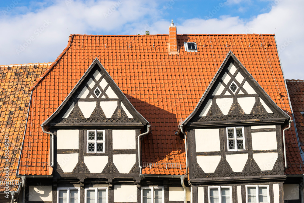 Alte deutsche Häuser in Quedlinburg Alte deutsche Häuser in Quedlinburg