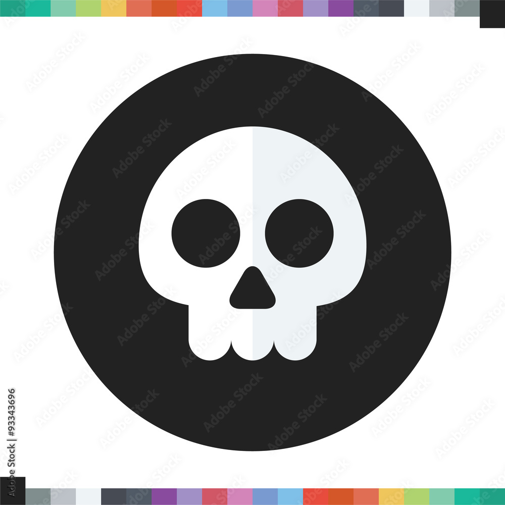 Fototapeta premium Skull icon. Halloween icon.