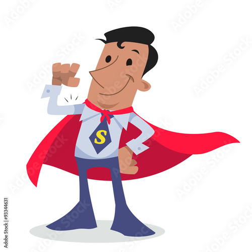 Super hero corporate character