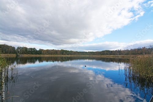 Sky reflection in lake