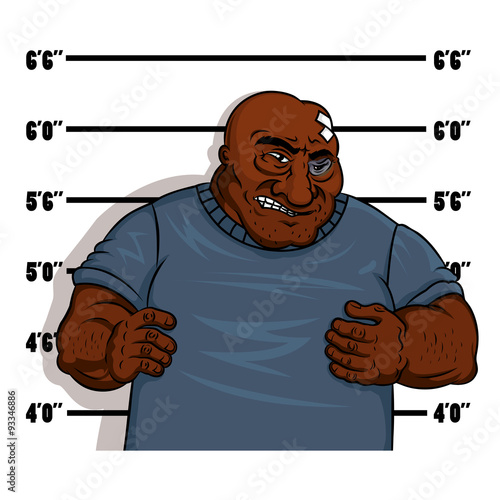 Police shot of a hardened criminal