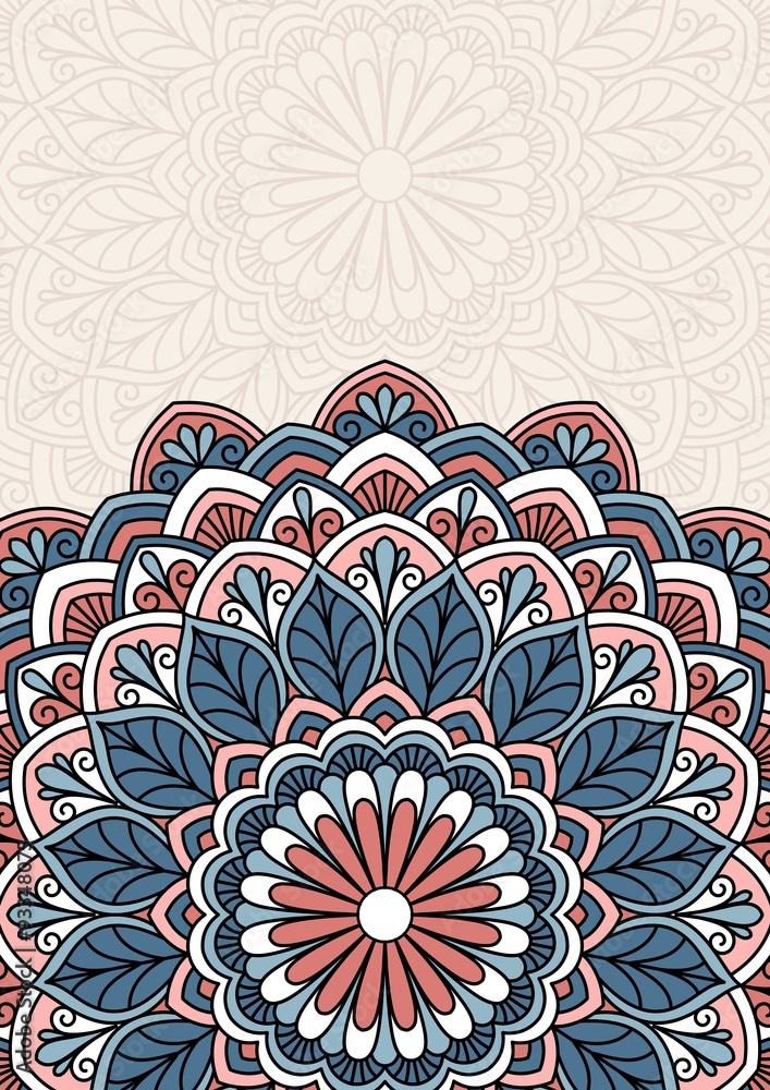 Floral oriental pattern. Floral oriental pattern.